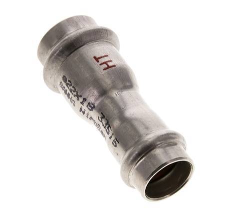 Press Fitting - 18mm Female & 22mm - Stainless Steel