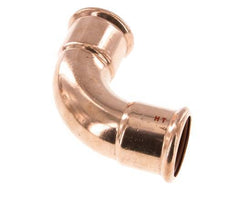90deg Elbow Press Fitting - 42mm Female - Copper alloy