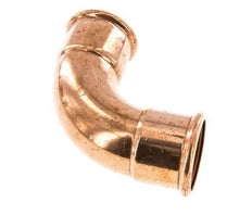 90deg Elbow Press Fitting - 54mm Female - Copper alloy