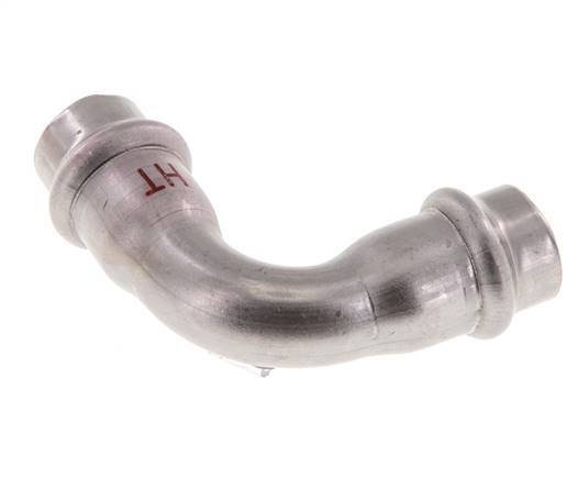 90deg Elbow Press Fitting - 15mm Female - Stainless Steel