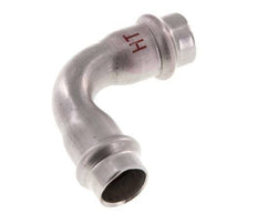 90deg Elbow Press Fitting - 15mm Female - Stainless Steel