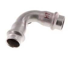 90deg Elbow Press Fitting - 15mm Female - Stainless Steel
