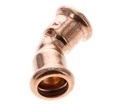 45deg Elbow Press Fitting - 15mm Female - Copper alloy