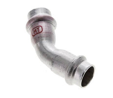 45deg Elbow Press Fitting - 15mm Female - Stainless Steel