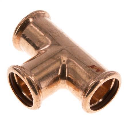 Tee Press Fitting - 28mm Female - Copper alloy