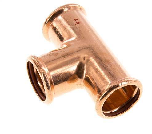 Tee Press Fitting - 35mm Female - Copper alloy