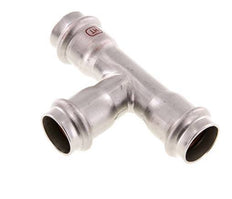 Tee Press Fitting - 22mm Female - Stainless Steel