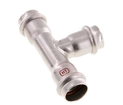 Tee Press Fitting - 22mm Female - Stainless Steel