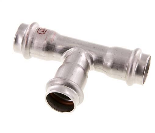 Tee Press Fitting - 22mm Female - Stainless Steel