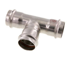 Tee Press Fitting - 42mm Female - Stainless Steel