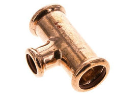Tee Press Fitting - 15mm Female & 22mm - Copper alloy