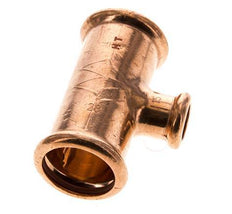 Tee Press Fitting - 15mm Female & 28mm - Copper alloy