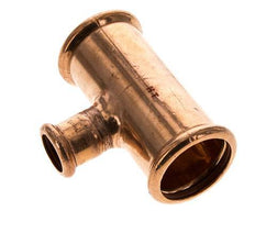 Tee Press Fitting - 18mm Female & 35mm - Copper alloy
