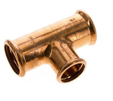 Tee Press Fitting - 35mm Female & 42mm - Copper alloy
