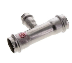 Tee Press Fitting - 18mm Female & 28mm - Stainless Steel