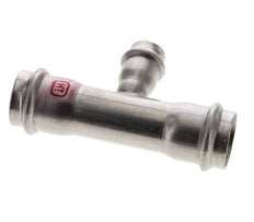 Tee Press Fitting - 18mm Female & 28mm - Stainless Steel