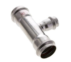 Tee Press Fitting - 22mm Female & 35mm - Stainless Steel