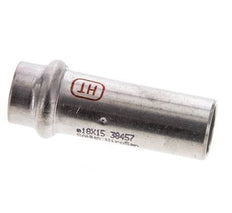 Press Fitting - 15mm Female & 18mm Male - Stainless Steel