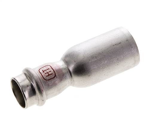 Press Fitting - 18mm Female & 28mm Male - Stainless Steel