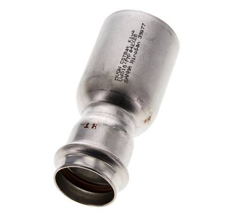 Press Fitting - 28mm Female & 42mm Male - Stainless Steel