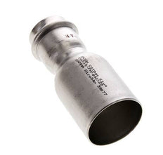 Press Fitting - 28mm Female & 42mm Male - Stainless Steel