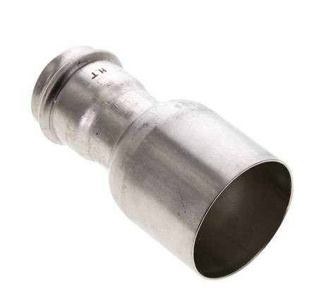 Press Fitting - 35mm Female & 54mm Male - Stainless Steel