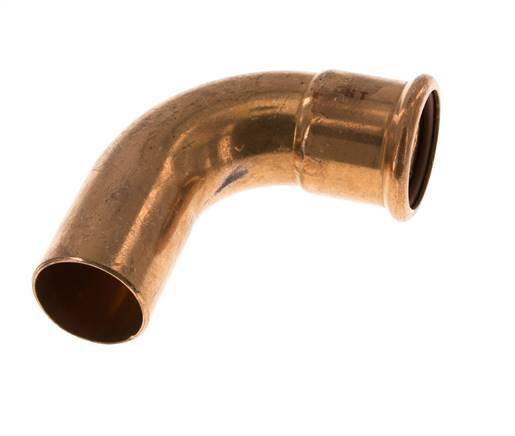 90deg Elbow Press Fitting - 35mm Female & 35mm Male - Copper alloy