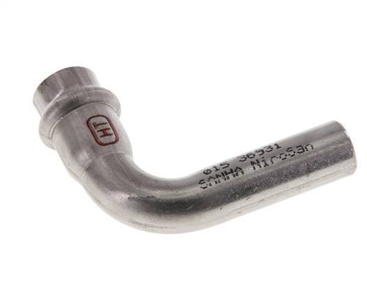 90deg Elbow Press Fitting - 15mm Female & 15mm Male - Stainless Steel