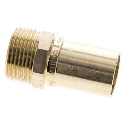 Press Fitting - 28mm Male & R 1'' Male - Copper alloy