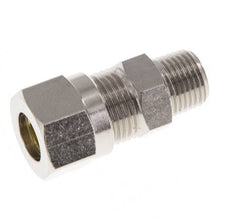 8LL & R1/8'' Nickel plated Brass Straight Cutting Fitting with Male Threads 100 bar ISO 8434-1 [2 Pieces]