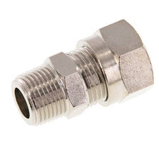12L & R3/8'' Nickel plated Brass Straight Cutting Fitting with Male Threads 75 bar ISO 8434-1 [2 Pieces]