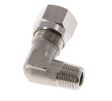 8LL & R1/8'' Nickel plated Brass Elbow Cutting Fitting with Male Threads 100 bar ISO 8434-1 [2 Pieces]