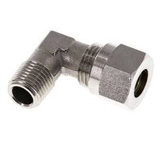10L & R1/4'' Nickel plated Brass Elbow Cutting Fitting with Male Threads 115 bar ISO 8434-1 [2 Pieces]