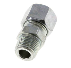 12L & R3/8'' Zink plated Steel Straight Cutting Fitting with Male Threads 315 bar ISO 8434-1 [2 Pieces]