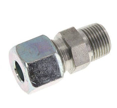 10S & R3/8'' Zink plated Steel Straight Cutting Fitting with Male Threads 630 bar ISO 8434-1 [2 Pieces]