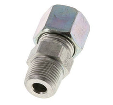 10S & R3/8'' Zink plated Steel Straight Cutting Fitting with Male Threads 630 bar ISO 8434-1 [2 Pieces]