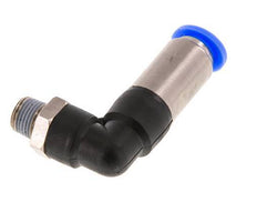 Push-In Fitting 8mm & R1/8'' Male Auto Shut-Off Elbow Brass/PBT 0-10bar (0-145psi) [2 Pieces]