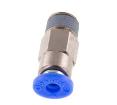 Push-In Fitting 4mm & R1/8'' Male Auto Shut-Off Brass/PBT 0-10bar (0-145psi) [2 Pieces]