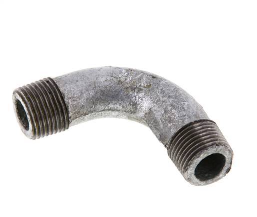 90deg Angled Pipe R3/8'' Cast Iron 25bar (351.25psi) [2 Pieces]