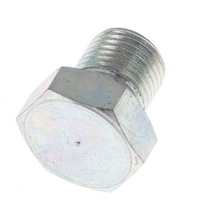 Plug G1/8'' Steel with External Hex 60° cone 575bar (8078.75psi) Hydraulic [10 Pieces]