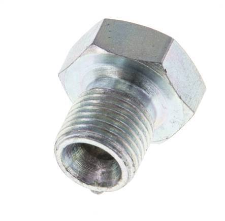 Plug G1/8'' Steel with External Hex 60° cone 575bar (8078.75psi) Hydraulic [10 Pieces]