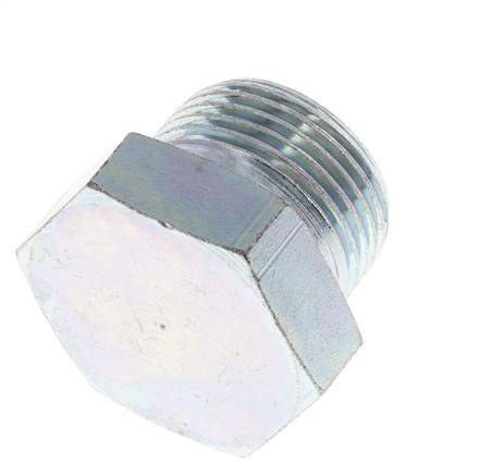 Plug G3/4'' Steel with External Hex 60° cone 175bar (2458.75psi) Hydraulic [2 Pieces]