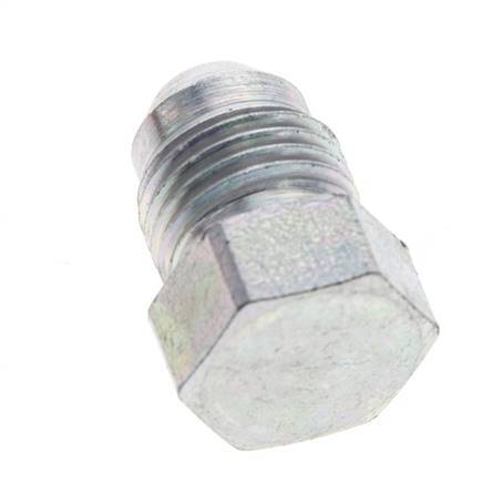 JIC Plug UNF 1/2''-20 Steel 275bar (3863.75psi) [5 Pieces]