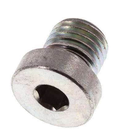Plug M12 X 1.5 Steel NBR with Internal Hex 400bar (5620.0psi) [2 Pieces]