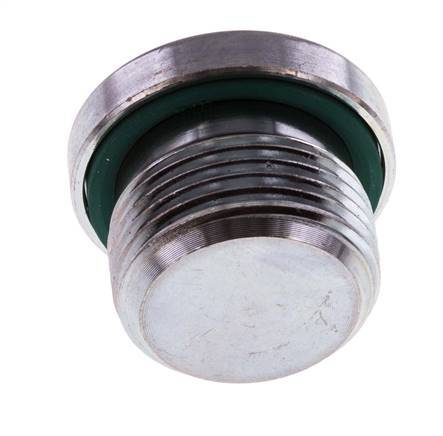 Plug M22 X 1.5 Steel FKM with Internal Hex 400bar (5620.0psi) [2 Pieces]