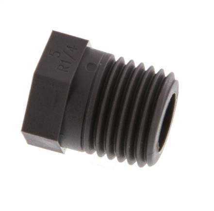 Plug R1/4'' Pa 6 with External Hex 8bar (112.4psi) [20 Pieces]