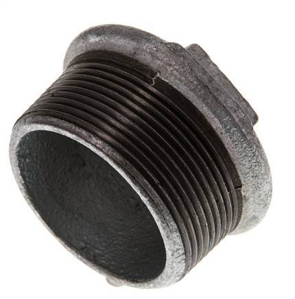 Plug R2'' Malleable cast iron with External Square 25bar (351.25psi) [2 Pieces]