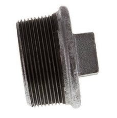 Plug R2'' Malleable cast iron with External Square 25bar (351.25psi) [2 Pieces]