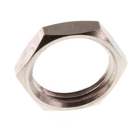 Lock Nut G3/8'' Nickel Plated Brass [10 Pieces]