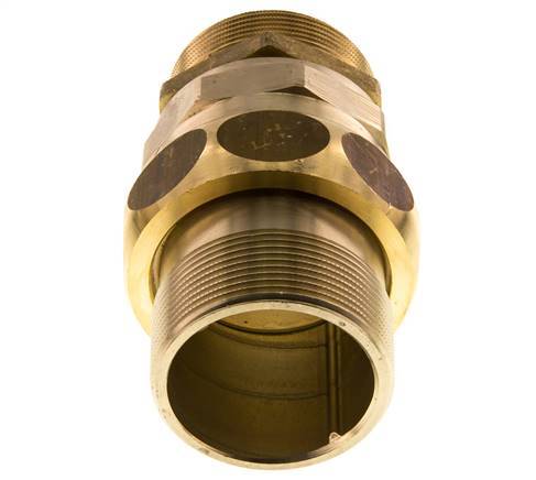 Union Straight Connector R2'' Brass Flat Seal Centellen 16bar (224.8psi)